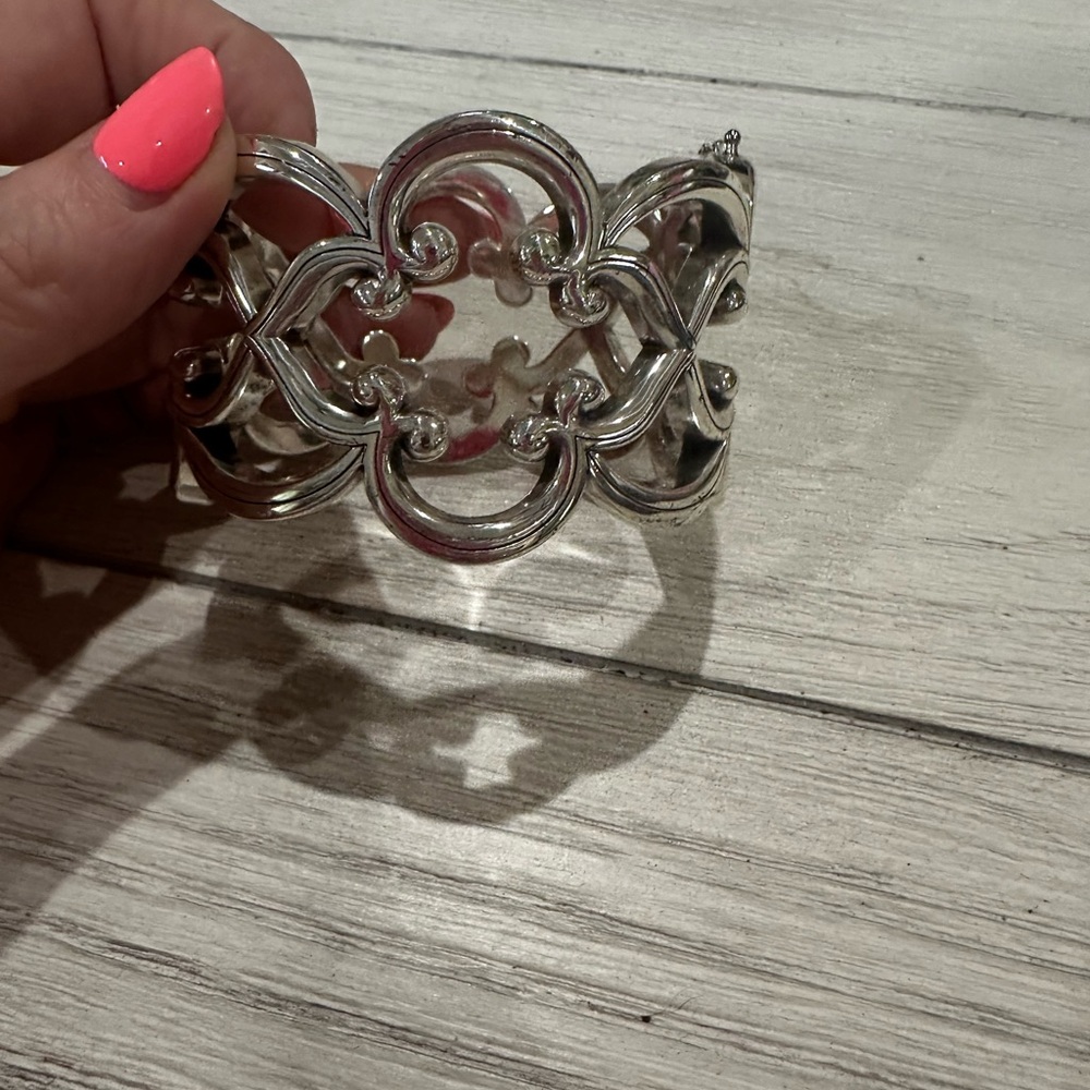 Brighton Silver Filigree Cuff Bracelet